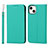 Custodia Portafoglio In Pelle Cover con Supporto L10 per Apple iPhone 13 Mini Verde