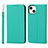 Custodia Portafoglio In Pelle Cover con Supporto L10 per Apple iPhone 13 Verde