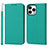 Custodia Portafoglio In Pelle Cover con Supporto L10 per Apple iPhone 15 Pro Max Verde