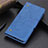 Custodia Portafoglio In Pelle Cover con Supporto L10 per Samsung Galaxy S20 FE 4G Blu