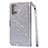 Custodia Portafoglio In Pelle Cover con Supporto L10 per Samsung Galaxy S20 Plus Argento