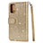 Custodia Portafoglio In Pelle Cover con Supporto L10 per Samsung Galaxy S20 Plus Oro