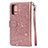 Custodia Portafoglio In Pelle Cover con Supporto L10 per Samsung Galaxy S20 Plus Oro Rosa