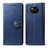 Custodia Portafoglio In Pelle Cover con Supporto L10 per Xiaomi Poco X3 Pro Blu