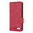 Custodia Portafoglio In Pelle Cover con Supporto L10Z per Samsung Galaxy A32 4G Rosso