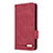 Custodia Portafoglio In Pelle Cover con Supporto L10Z per Samsung Galaxy A53 5G Rosso