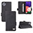 Custodia Portafoglio In Pelle Cover con Supporto L10Z per Samsung Galaxy F42 5G Nero