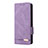 Custodia Portafoglio In Pelle Cover con Supporto L10Z per Samsung Galaxy Z Fold3 5G Viola