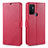 Custodia Portafoglio In Pelle Cover con Supporto L11 per Oppo A53 Rosso