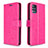 Custodia Portafoglio In Pelle Cover con Supporto L11 per Samsung Galaxy A51 5G Rosa Caldo