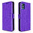 Custodia Portafoglio In Pelle Cover con Supporto L11 per Samsung Galaxy A51 5G Viola