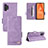 Custodia Portafoglio In Pelle Cover con Supporto L11Z per Samsung Galaxy M32 5G Viola