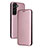 Custodia Portafoglio In Pelle Cover con Supporto L11Z per Samsung Galaxy S24 Plus 5G Oro Rosa