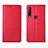 Custodia Portafoglio In Pelle Cover con Supporto L12 per Huawei Honor 9C Rosso