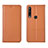 Custodia Portafoglio In Pelle Cover con Supporto L12 per Huawei P40 Lite E Arancione