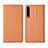 Custodia Portafoglio In Pelle Cover con Supporto L12 per Huawei Y9s Arancione