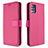 Custodia Portafoglio In Pelle Cover con Supporto L12 per Samsung Galaxy A51 5G Rosa Caldo