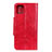 Custodia Portafoglio In Pelle Cover con Supporto L12 per Samsung Galaxy A71 4G A715 Rosso