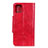 Custodia Portafoglio In Pelle Cover con Supporto L12 per Samsung Galaxy A71 5G Rosso