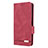 Custodia Portafoglio In Pelle Cover con Supporto L12Z per Samsung Galaxy A22 5G Rosso