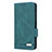 Custodia Portafoglio In Pelle Cover con Supporto L12Z per Samsung Galaxy A22 5G Verde