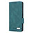 Custodia Portafoglio In Pelle Cover con Supporto L12Z per Samsung Galaxy A22s 5G Verde