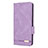 Custodia Portafoglio In Pelle Cover con Supporto L12Z per Samsung Galaxy F42 5G Viola