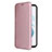 Custodia Portafoglio In Pelle Cover con Supporto L12Z per Samsung Galaxy S21 Plus 5G Oro Rosa