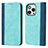 Custodia Portafoglio In Pelle Cover con Supporto L13 per Apple iPhone 13 Pro Cielo Blu