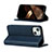 Custodia Portafoglio In Pelle Cover con Supporto L14 per Apple iPhone 15