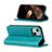 Custodia Portafoglio In Pelle Cover con Supporto L14 per Apple iPhone 15