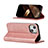 Custodia Portafoglio In Pelle Cover con Supporto L14 per Apple iPhone 15