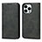 Custodia Portafoglio In Pelle Cover con Supporto L14 per Apple iPhone 15 Pro Max Nero