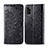 Custodia Portafoglio In Pelle Cover con Supporto L14 per Samsung Galaxy A41 Nero