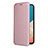Custodia Portafoglio In Pelle Cover con Supporto L14Z per Samsung Galaxy A53 5G Oro Rosa