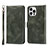 Custodia Portafoglio In Pelle Cover con Supporto L15 per Apple iPhone 14 Pro Verde