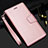 Custodia Portafoglio In Pelle Cover con Supporto L16 per Realme C11 Oro Rosa