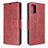 Custodia Portafoglio In Pelle Cover con Supporto L16 per Samsung Galaxy A71 4G A715 Rosso