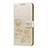 Custodia Portafoglio In Pelle Cover con Supporto L17 per Samsung Galaxy A31 Oro