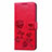 Custodia Portafoglio In Pelle Cover con Supporto L17 per Samsung Galaxy A31 Rosso