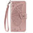 Custodia Portafoglio In Pelle Cover con Supporto L17 per Samsung Galaxy A41 Oro Rosa