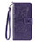 Custodia Portafoglio In Pelle Cover con Supporto L17 per Samsung Galaxy A41 Viola