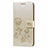 Custodia Portafoglio In Pelle Cover con Supporto L17 per Samsung Galaxy A51 5G Oro