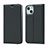 Custodia Portafoglio In Pelle Cover con Supporto L18 per Apple iPhone 13 Nero