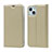 Custodia Portafoglio In Pelle Cover con Supporto L18 per Apple iPhone 13 Oro