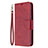 Custodia Portafoglio In Pelle Cover con Supporto L18 per Samsung Galaxy A31 Rosso