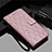 Custodia Portafoglio In Pelle Cover con Supporto L19 per Samsung Galaxy A51 5G Oro Rosa