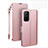 Custodia Portafoglio In Pelle Cover con Supporto L22 per Huawei Honor 30S Oro Rosa