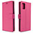 Custodia Portafoglio In Pelle Cover con Supporto L22 per Samsung Galaxy A71 5G Rosa Caldo