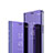 Custodia Portafoglio In Pelle Cover con Supporto Laterale Specchio Cover L01 per Huawei Honor 9X Pro Viola